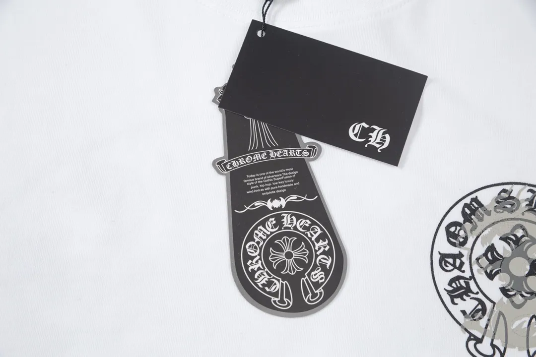 Chrome Hearts/ Logo Same Style T Versatile : White Size：XS~L